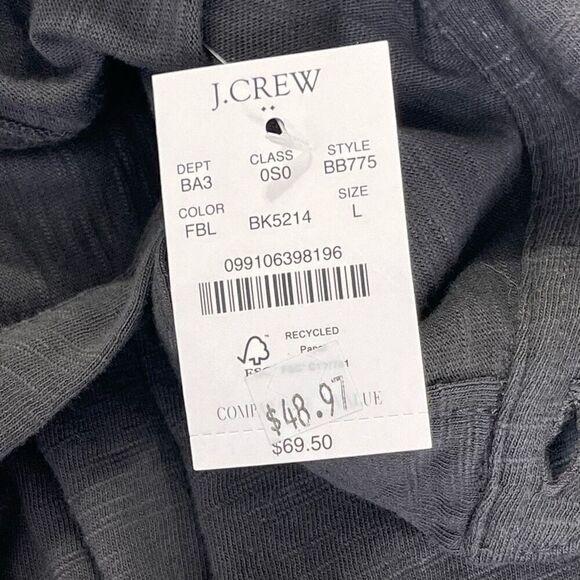 J. Crew charcoal gray casual button down long sleeve shirt - Men’s L - Picture 6 of 6